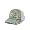 Pelagic Flybridge Wahoo Camo Trucker Cap - Mangrove