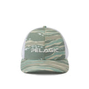 Pelagic Flybridge Wahoo Camo Trucker Cap - Mangrove