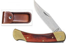Uncle Henry Bear Paw Folding Knife with Leather Sheath (LB7)