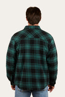 Ringers Western Sawyer Men's Sherpa Flannelette Jacket - Pine/Charcoal