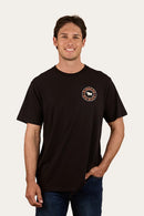 Ringers Western Mens Buck Loose Fit Shirt Sleeve Tee - Black