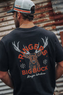 Ringers Western Mens Buck Loose Fit Shirt Sleeve Tee - Black