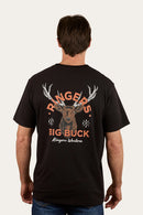 Ringers Western Mens Buck Loose Fit Shirt Sleeve Tee - Black
