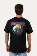 Ringers Western Mens Spinner Loose Fit Short Sleeve Tee - Black