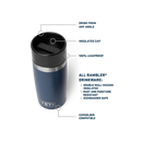 Yeti Rambler 12oz (354ml) Travel Bottle with Commuter Cap - Ridgeline