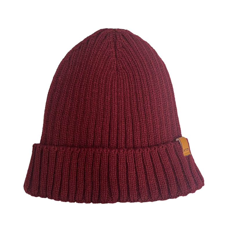 XTM Women's Wilco Knitted Fleece Lined Beanie - Merlot