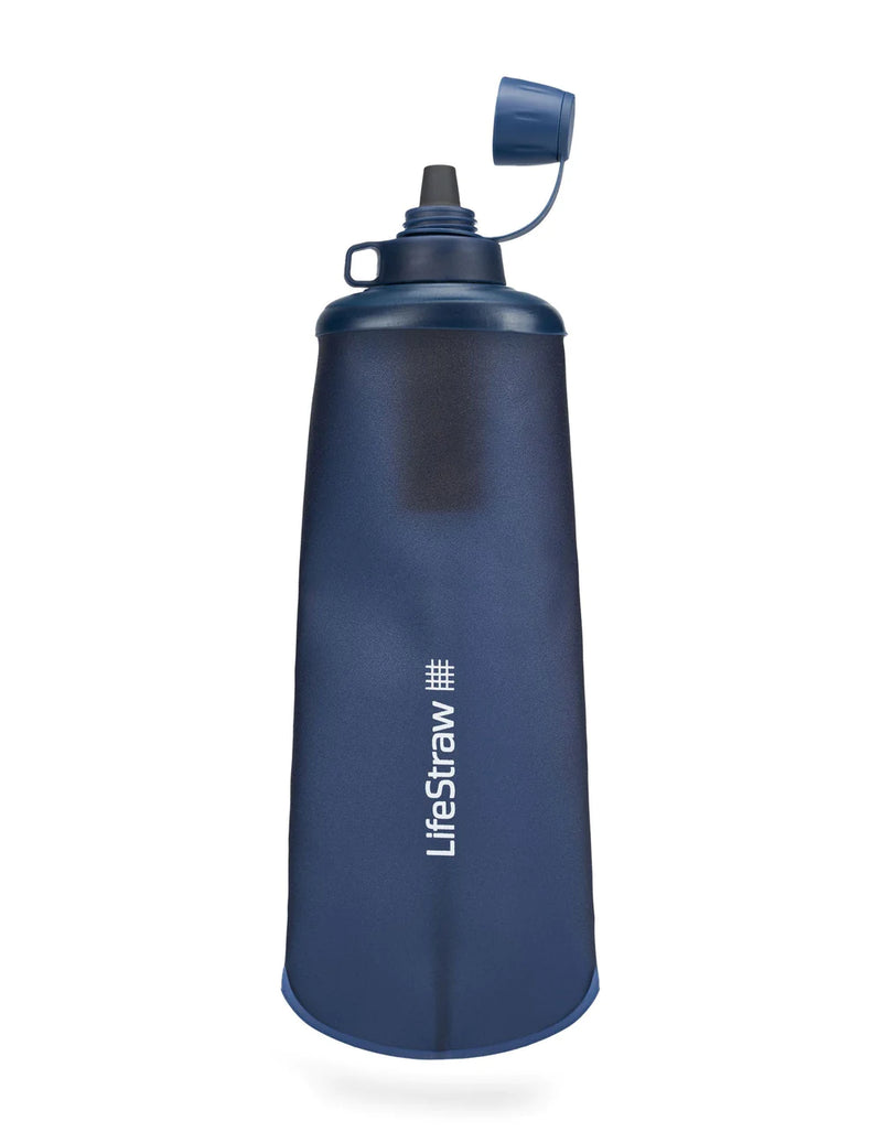 LifeStraw Peak Series Collapsible Squeeze Bottle with Filter (1L) - Variety of Colours Available