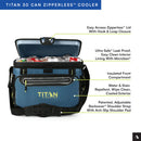 Arctic Zone Titan 30 Can Zipperless Hardbody Cooler - Marine Blue