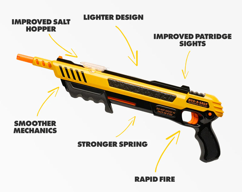 Bug-A-Salt 3.0 Fly Killer Gun - Yellow Edition