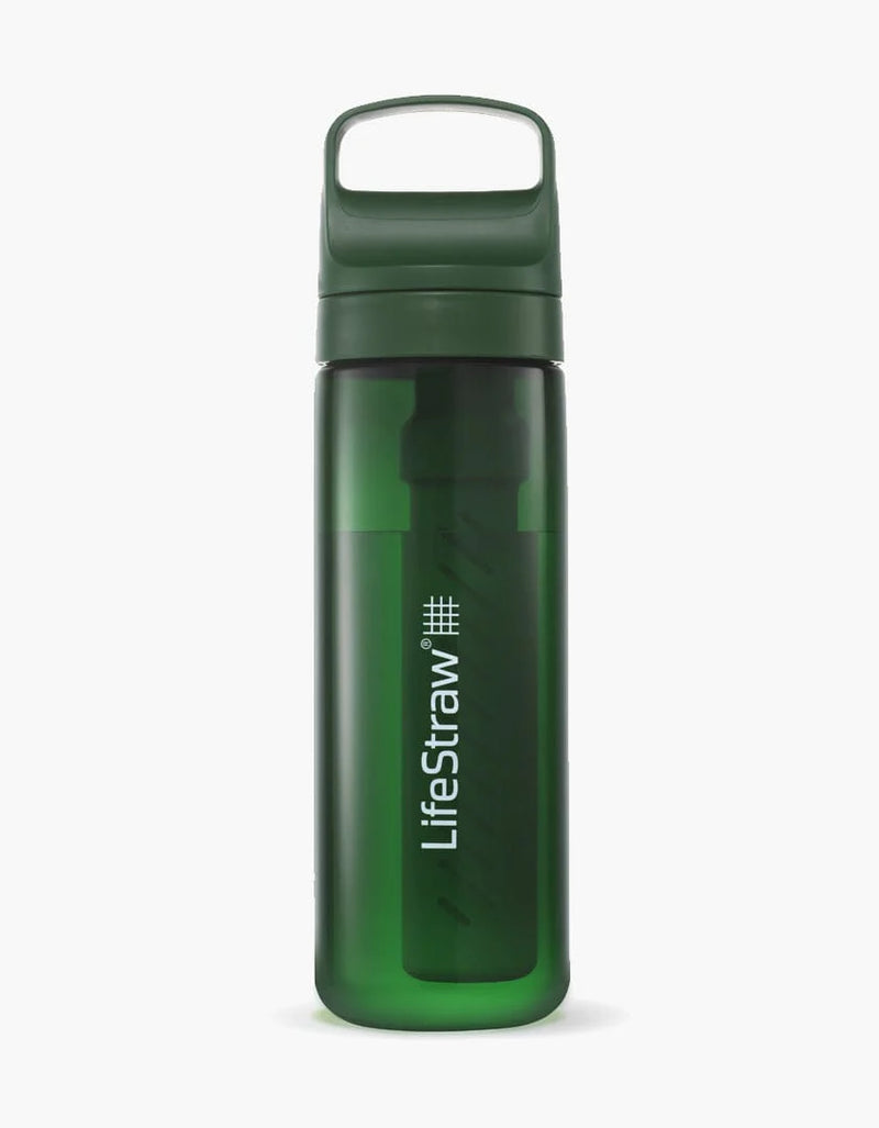 LifeStraw Go Series BPA Free Water Filter Bottle (22oz) - Variety of Colours Available