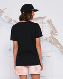 Salty Crew Women's Scripted Boyfriend Tee - Vintage Black (Small Only)