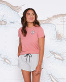 Salty Crew Womens Tipper Classic Short Sleeve Tee - Dusty Rose
