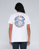 Salty Crew Women's Beach Break Boyfriend Short Sleeve Tee - White