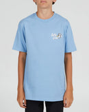 Salty Crew Boys Fish and Chips Short Sleeve Tee - Marine Blue
