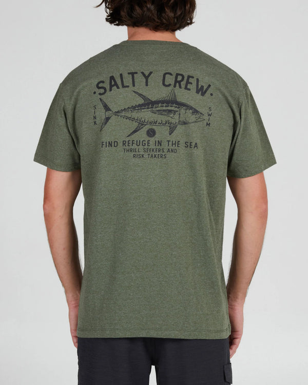 Salty Crew Market Standard Short Sleeve Tee - Forest Heather