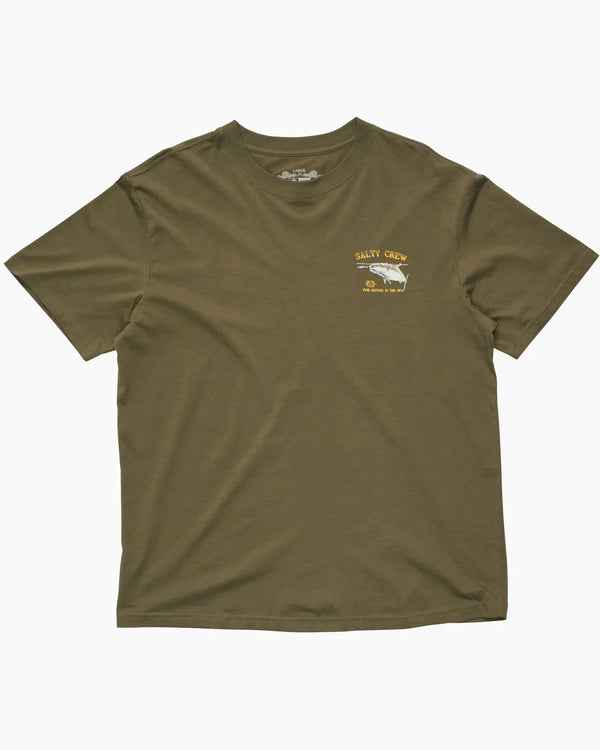 Salty Crew Mens Surface Classic Shor Sleeve Tee - Dusty Olive