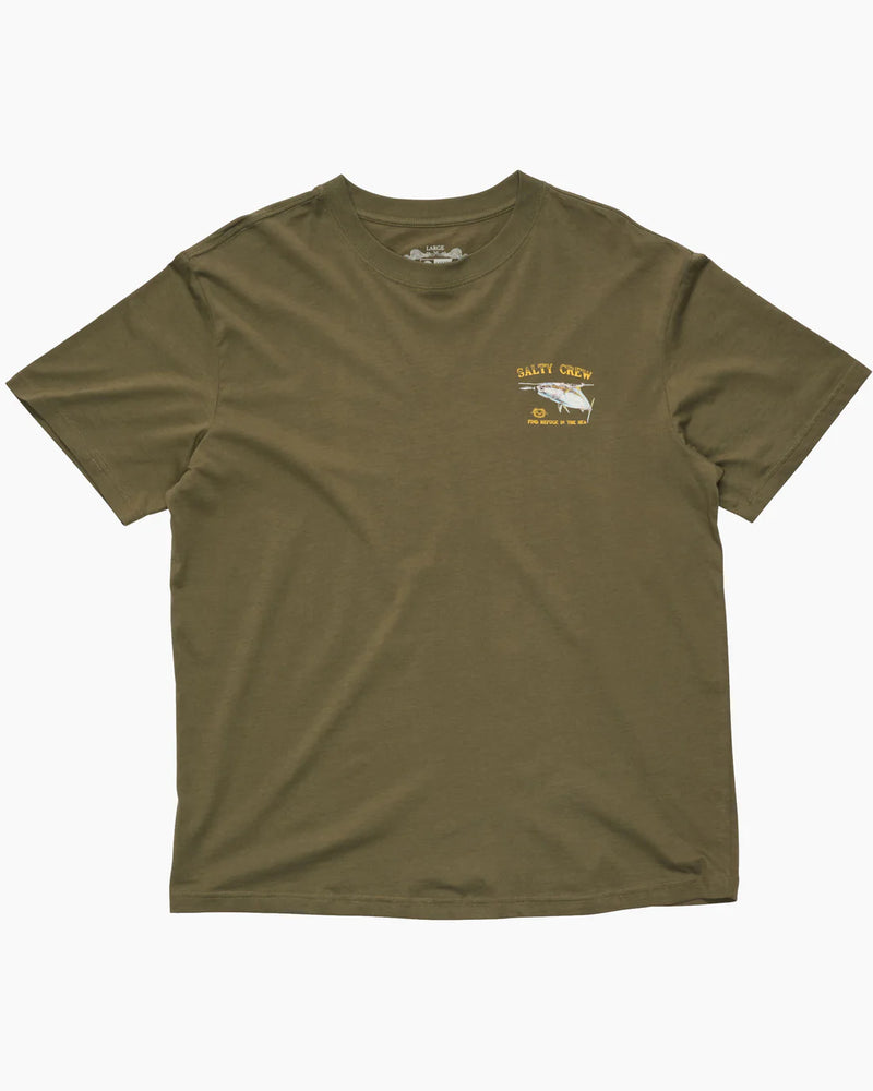 Salty Crew Mens Surface Classic Shor Sleeve Tee - Dusty Olive