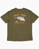 Salty Crew Mens Surface Classic Shor Sleeve Tee - Dusty Olive