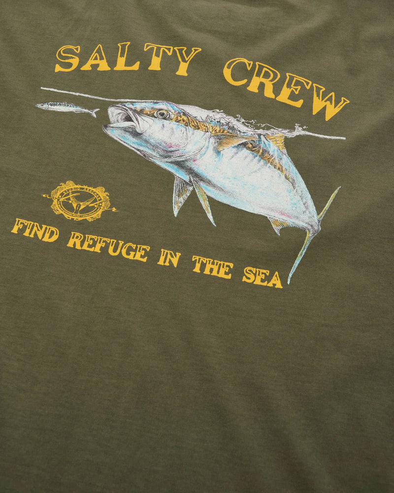 Salty Crew Mens Surface Classic Shor Sleeve Tee - Dusty Olive