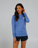 Salty Crew Sun Days Hooded Sunshirt  Blue Dusk