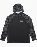Salty Crew Apex Perforated Hooded Sunshirt - Black Camo