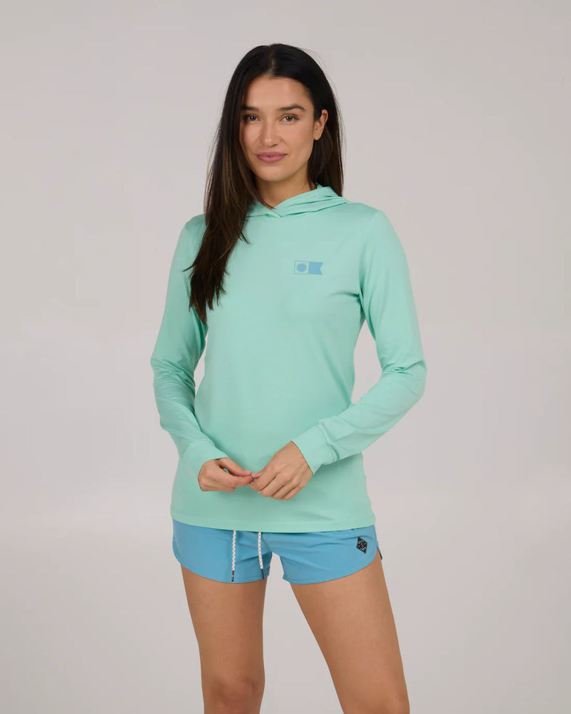 Salty Crew Flagship Hooded Sun Shirt - Mint