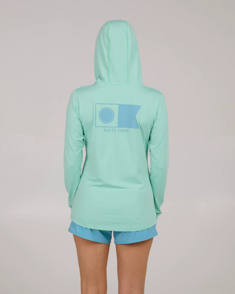 Salty Crew Flagship Hooded Sun Shirt - Mint