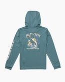 Salty Crew Boys Big Bill Hooded Sun Shirt - Hydro