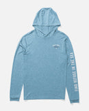 Salty Crew Bitmap Hooded Sunshirt - Blue Heather