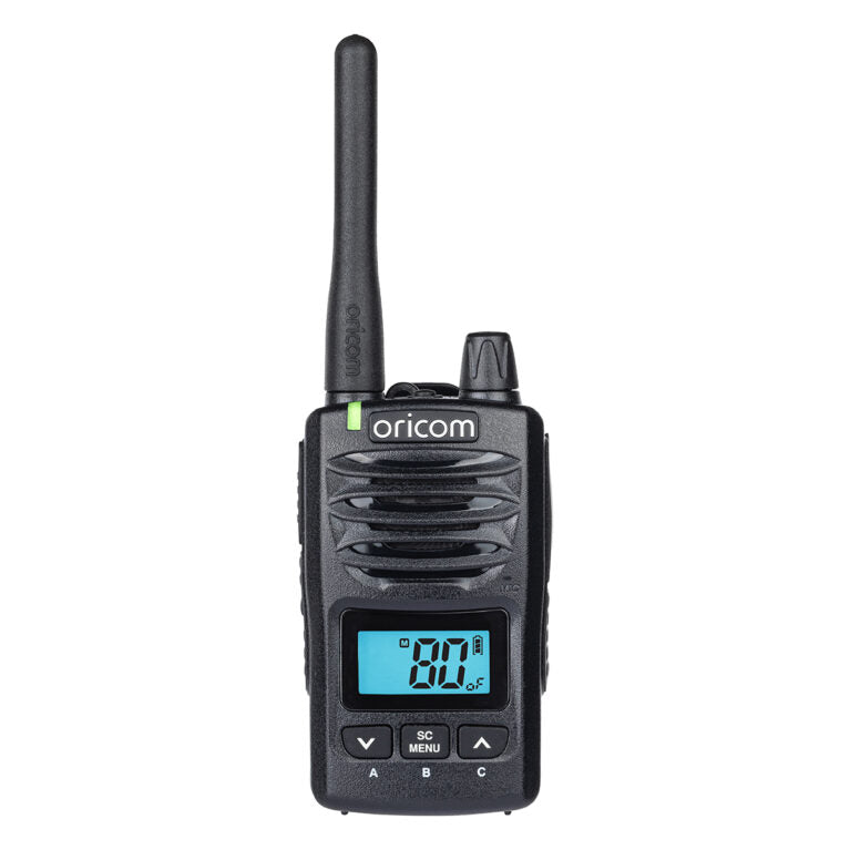 Oricom Waterproof IP67 5 Watt Handheld UHF CB Radio (DTX600) - Black