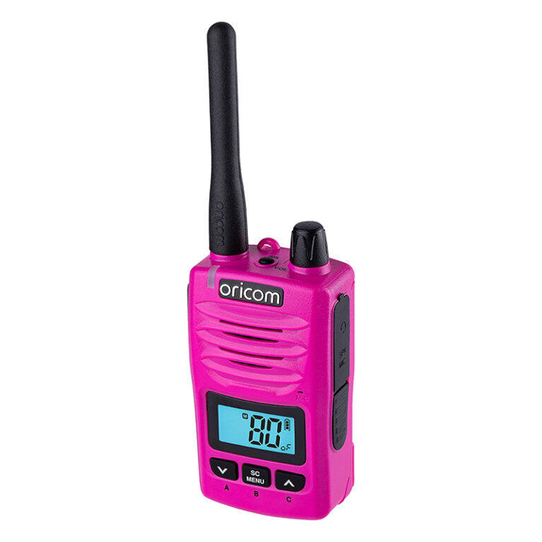 Oricom Waterproof IP67 5 Watt Handheld UHF CB Radio (DTX600) - Pink