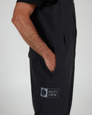 Salty Crew Long Range Bin Overall Pants - Black