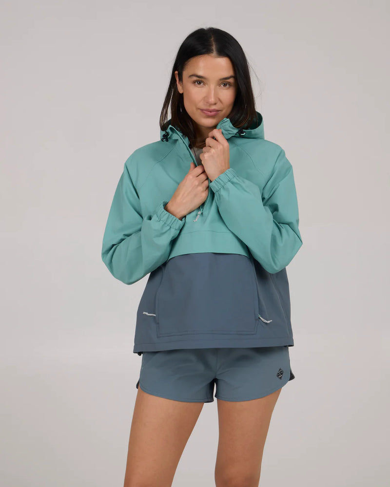 Salty Crew MainSail Anorak Jacket - Sea Glass