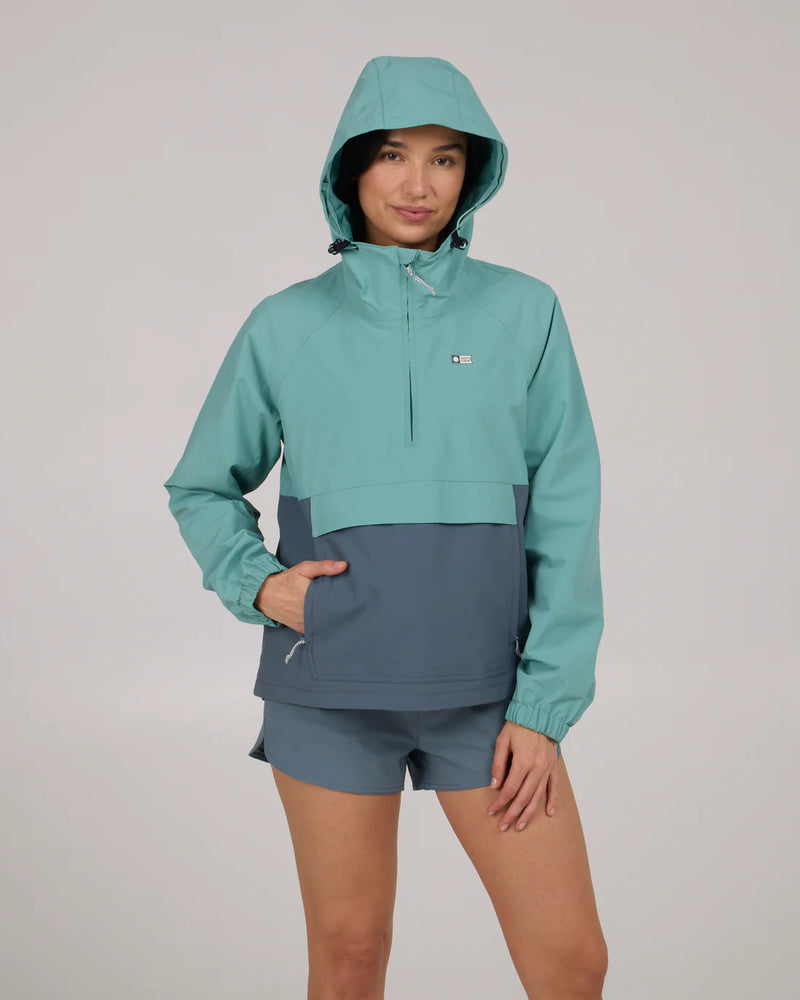 Salty Crew MainSail Anorak Jacket - Sea Glass