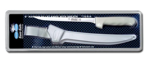 Dexter Russell Sani-Safe 7" Narrow Fillet Knife with Sheath - White