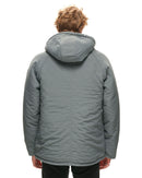 Salty Crew Long Shore Parka Hooded Jacket - Dark Slate