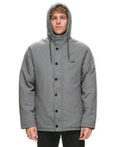Salty Crew Long Shore Parka Hooded Jacket - Dark Slate