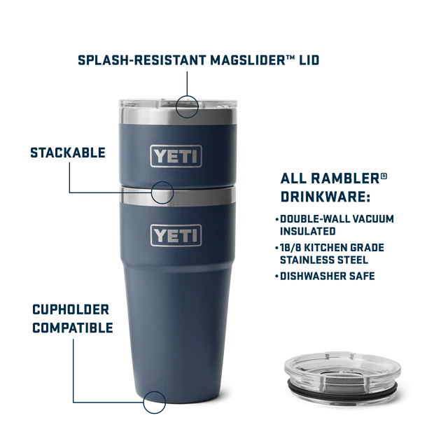 Yeti Rambler 20oz (591ml) Stackable Cup with Magslider Lid - Moon Dust