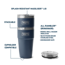 Yeti Rambler 20oz (591ml) Stackable Cup with Magslider Lid - Camp Green/Firefly Yellow