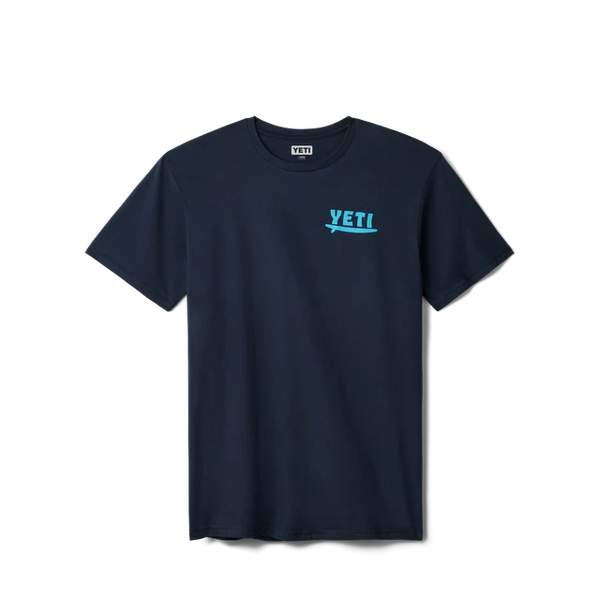Yeti Big Wave Short Sleeve T-Shirt - Navy