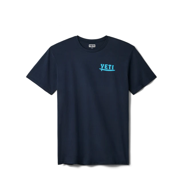 Yeti Big Wave Short Sleeve T-Shirt - Navy