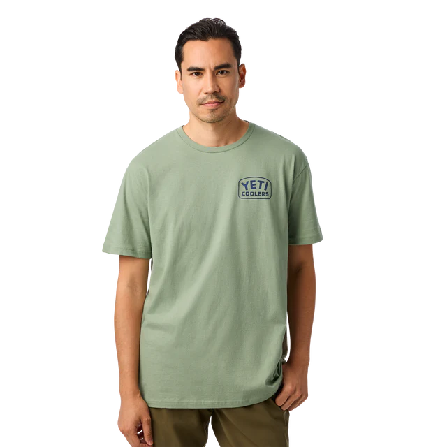 Yeti Coolers Reelin Feelin Fishing Short Sleeve T-Shirt - Olive