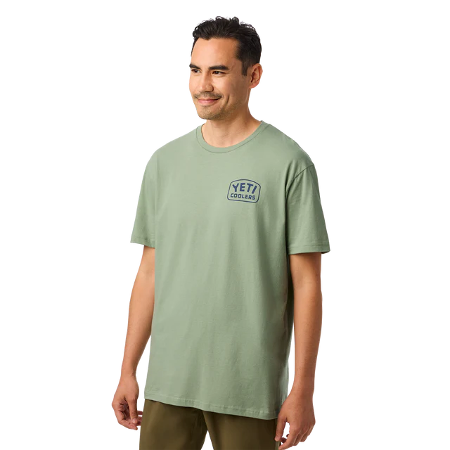 Yeti Coolers Reelin Feelin Fishing Short Sleeve T-Shirt - Olive