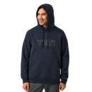 Yeti Logo Built For The Wild Fleece Hoodie - Navy
