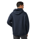 Yeti Logo Built For The Wild Fleece Hoodie - Navy