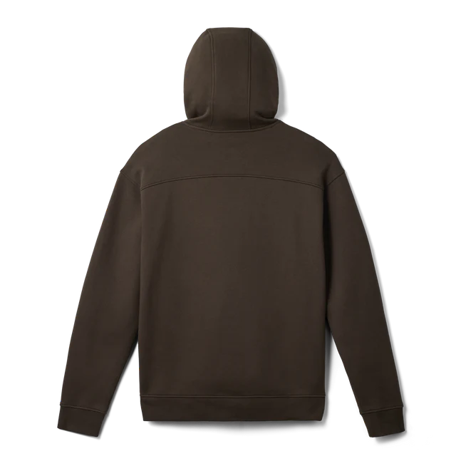 Yeti Wetlands Duck Badge Fleece Hoodie - Brown