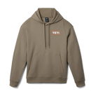 Yeti Wetlands Logo Badge Fleece Hoodie - Taupe