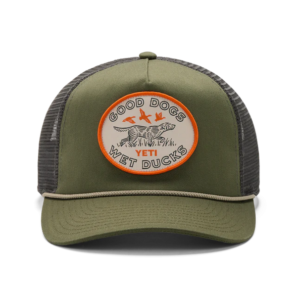 Yeti Good Dogs Mid Pro Trucker Hat - Green