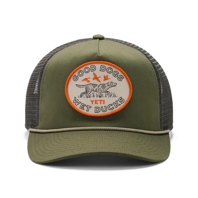 Yeti Good Dogs Mid Pro Trucker Hat - Green