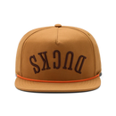 Yeti Ducks Flat Brim Roper Hat - Brown